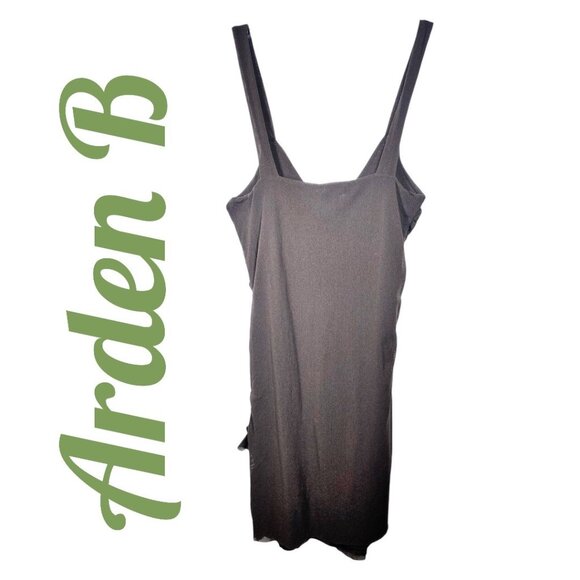 NWOT ARDEN B VINTAGE Y2K MESH SEMI SHEER RUCHED CHOCOLATE BROWN TANK, MEDIUM - Picture 8 of 9